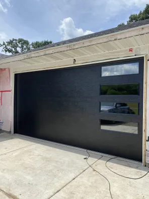 Residential garage door installation